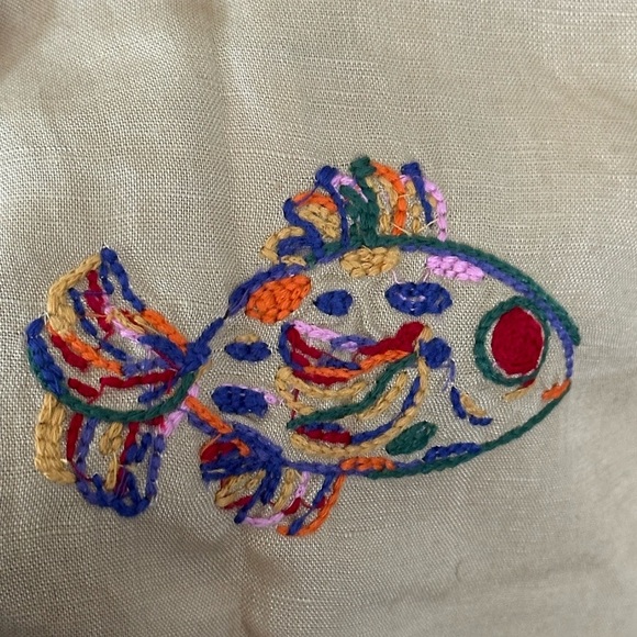 FARM Rio x Anthropologie Tan Embroidered Linen Blend Midi Dress NEW small - Picture 9 of 15